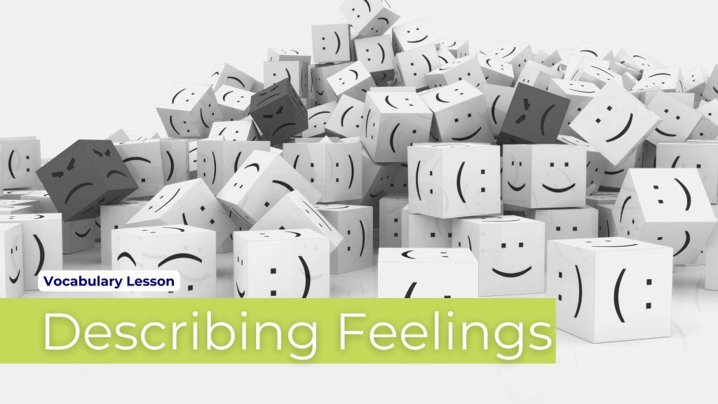 describing feelings in English vocabulary cover