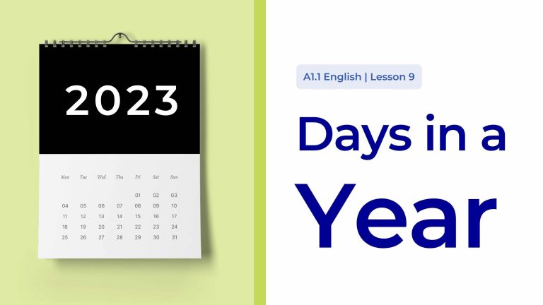 Lesson 9 – Prepositions of Time