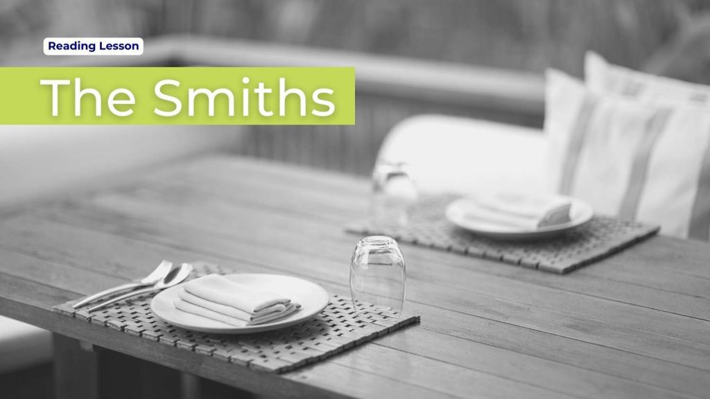 Learn English online - The Smiths reading lesson cover