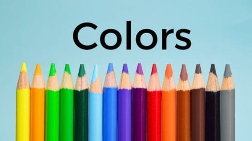 Learn colors in English activities