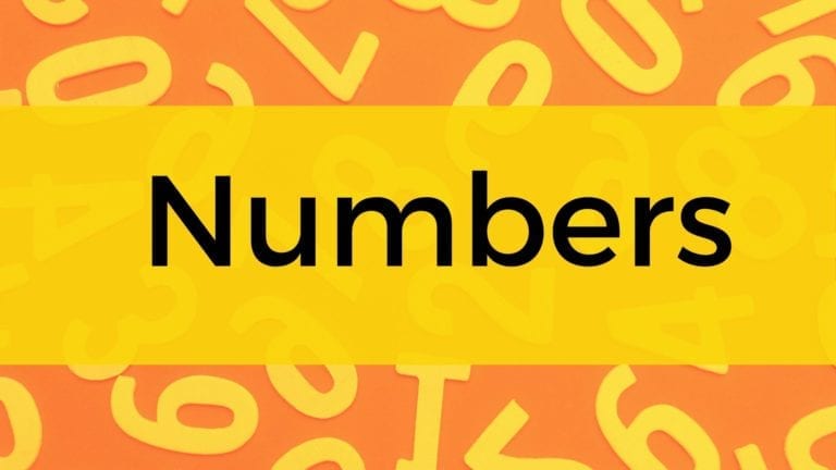 Vocabulário de números: jogos e exercícios em inglês