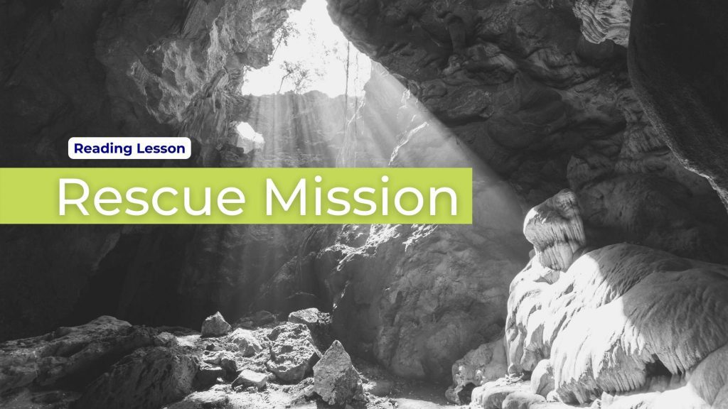 rescue mission reading lesson in English cover