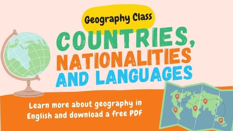 Geography 101 in English: Learn the Names of Countries, Nationalities and Languages