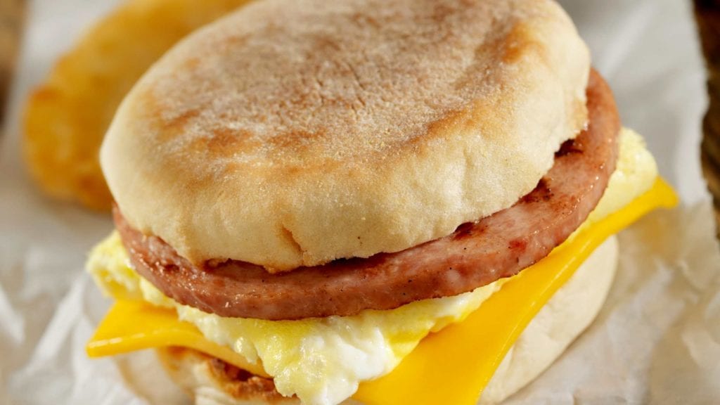 vocabulário de café da manhã americano, menu de café da manhã americano com fotos, comida de café da manhã em inglês 