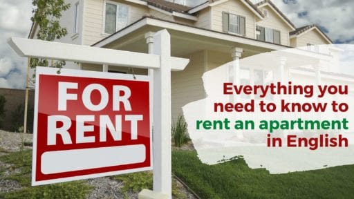 renting an apartment, rental vocabulary, rental terms in english
