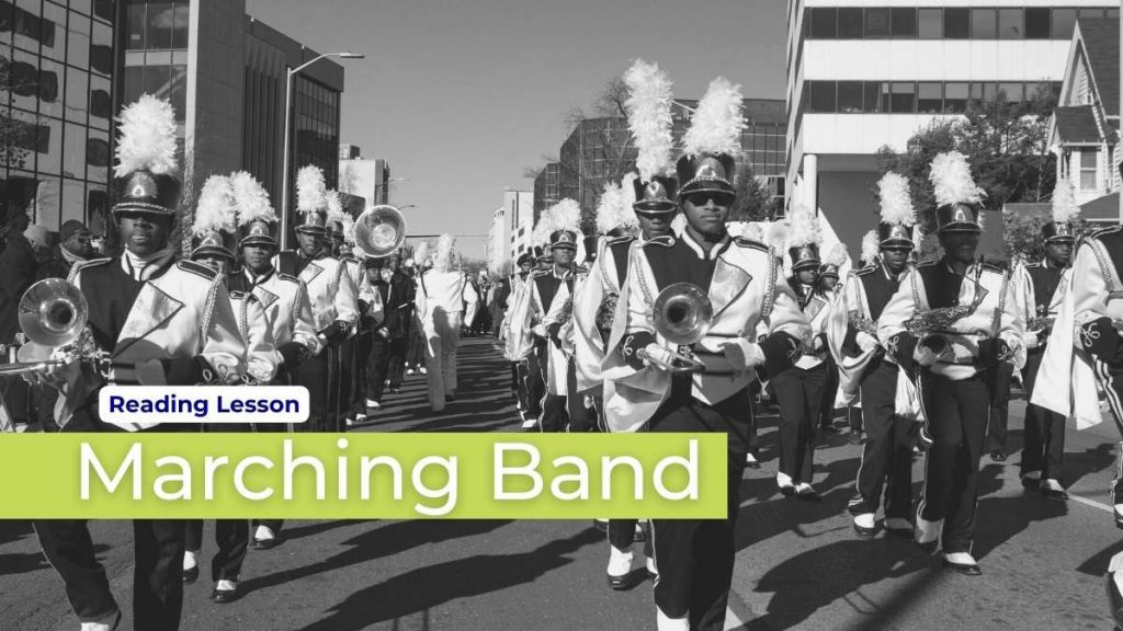 marching band reading lesson English cover