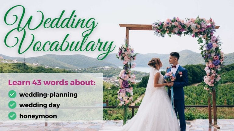 Felices para siempre: aprende 43 palabras sobre bodas en inglés