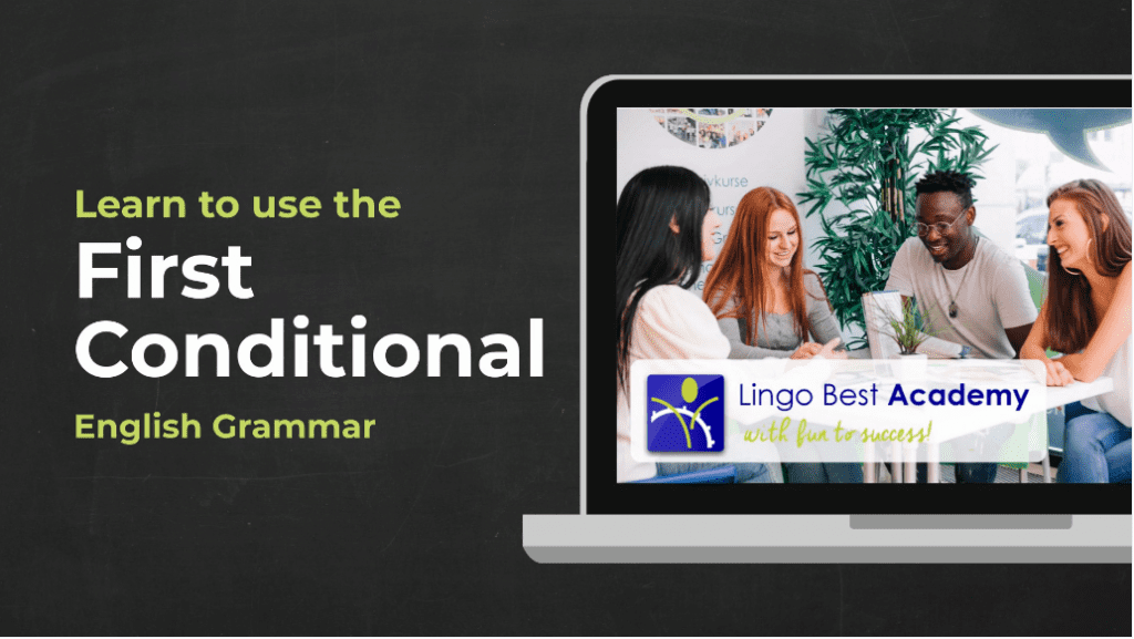 English grammar video cover for first conditional
