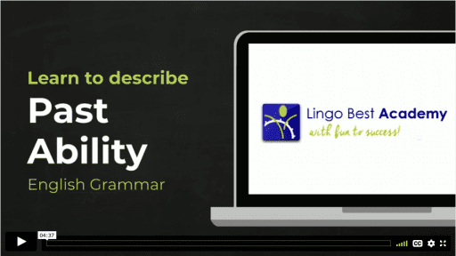 past ability video English grammar